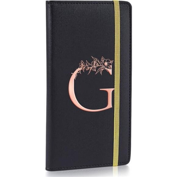 Checkbook Covers for Personal Checkbook Black G - Picture 1 of 3